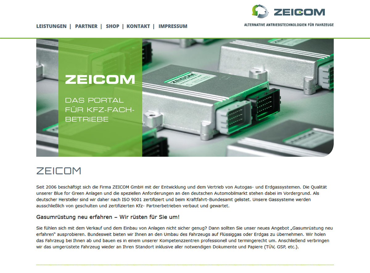 HTML Website Onepage Zeicom