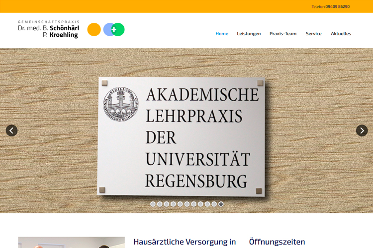 Website Arztpraxis Schönhärl-Kröhling