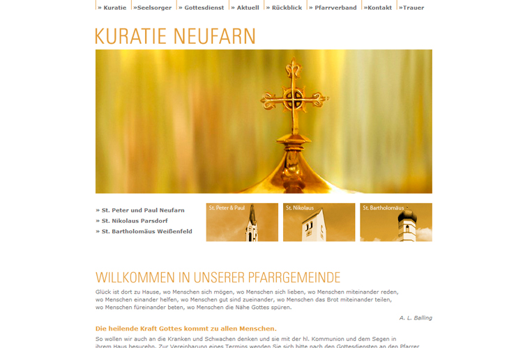 HTML Website Kuratie Neufarn