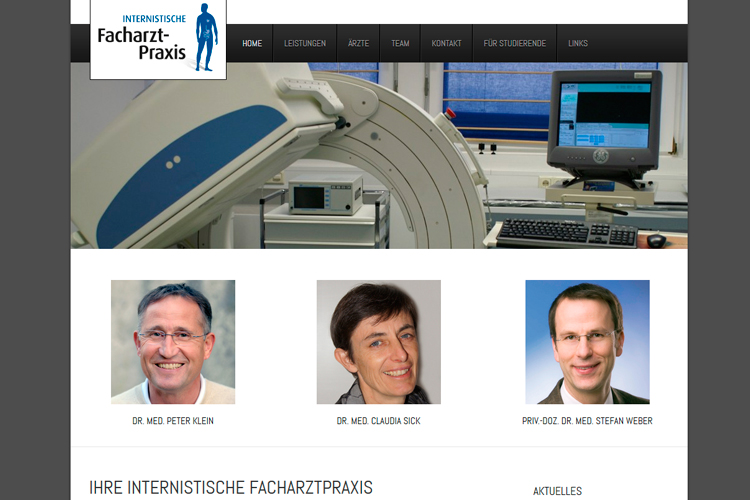 Website Arztpraxis CMS