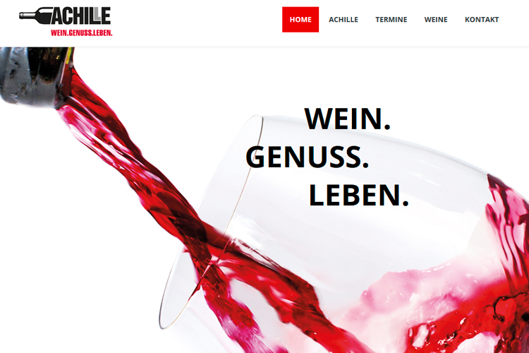 CMS System Weinhändler Achille Radice
