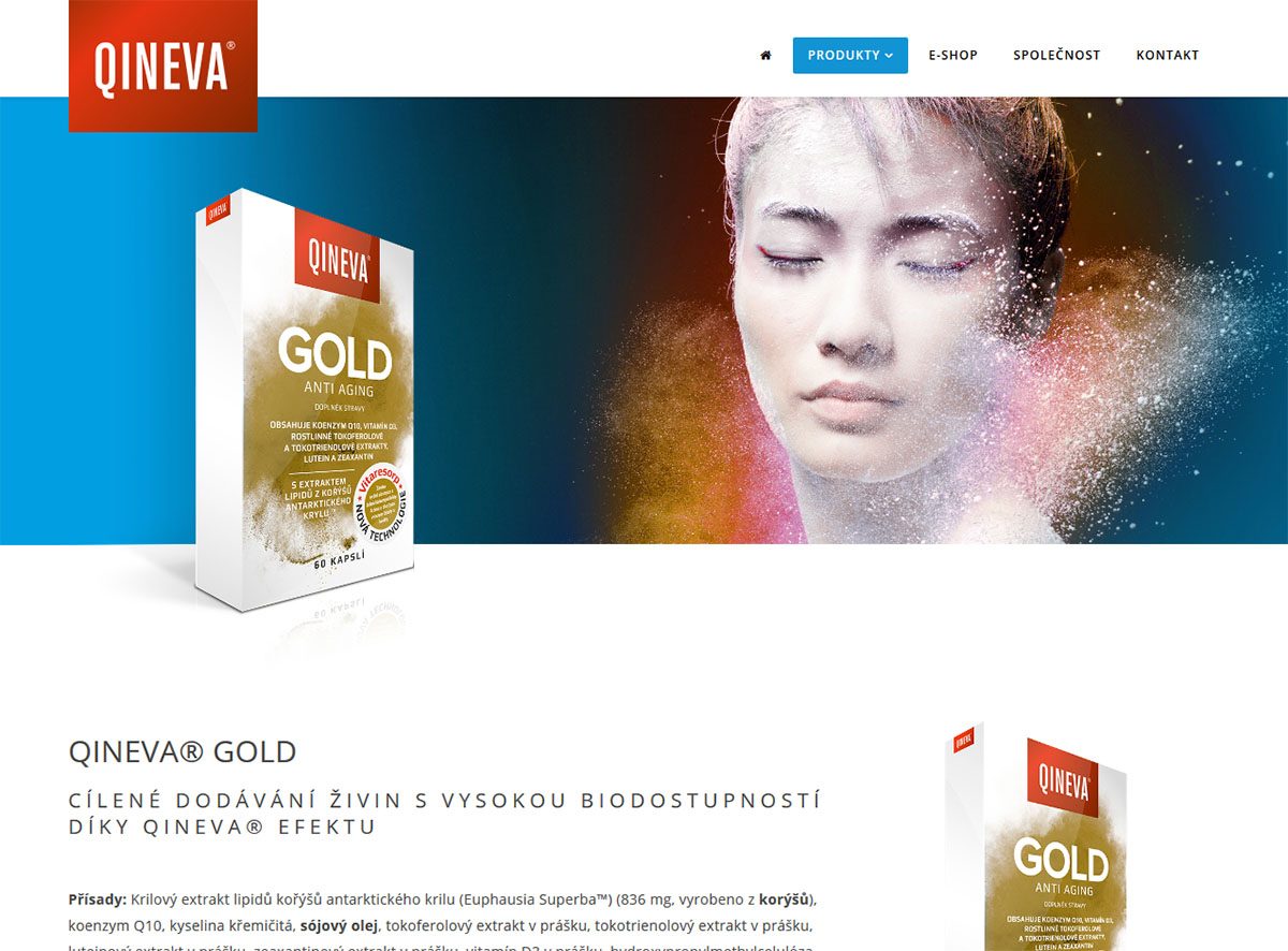 QINEVA Website mit Shopintegration