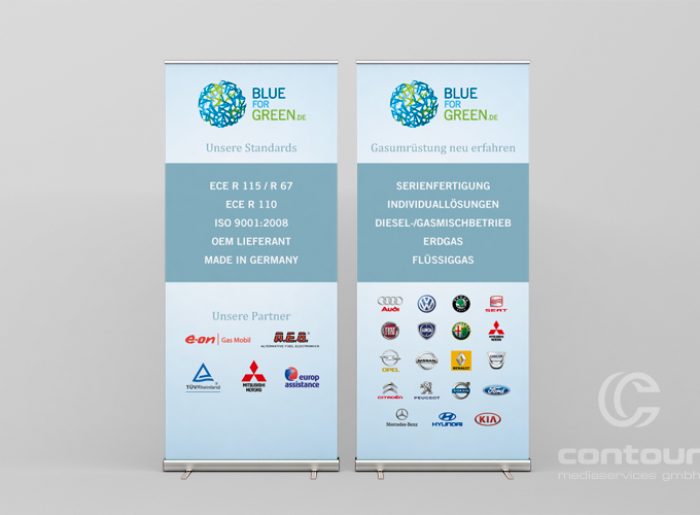 Messestand Blue for Green